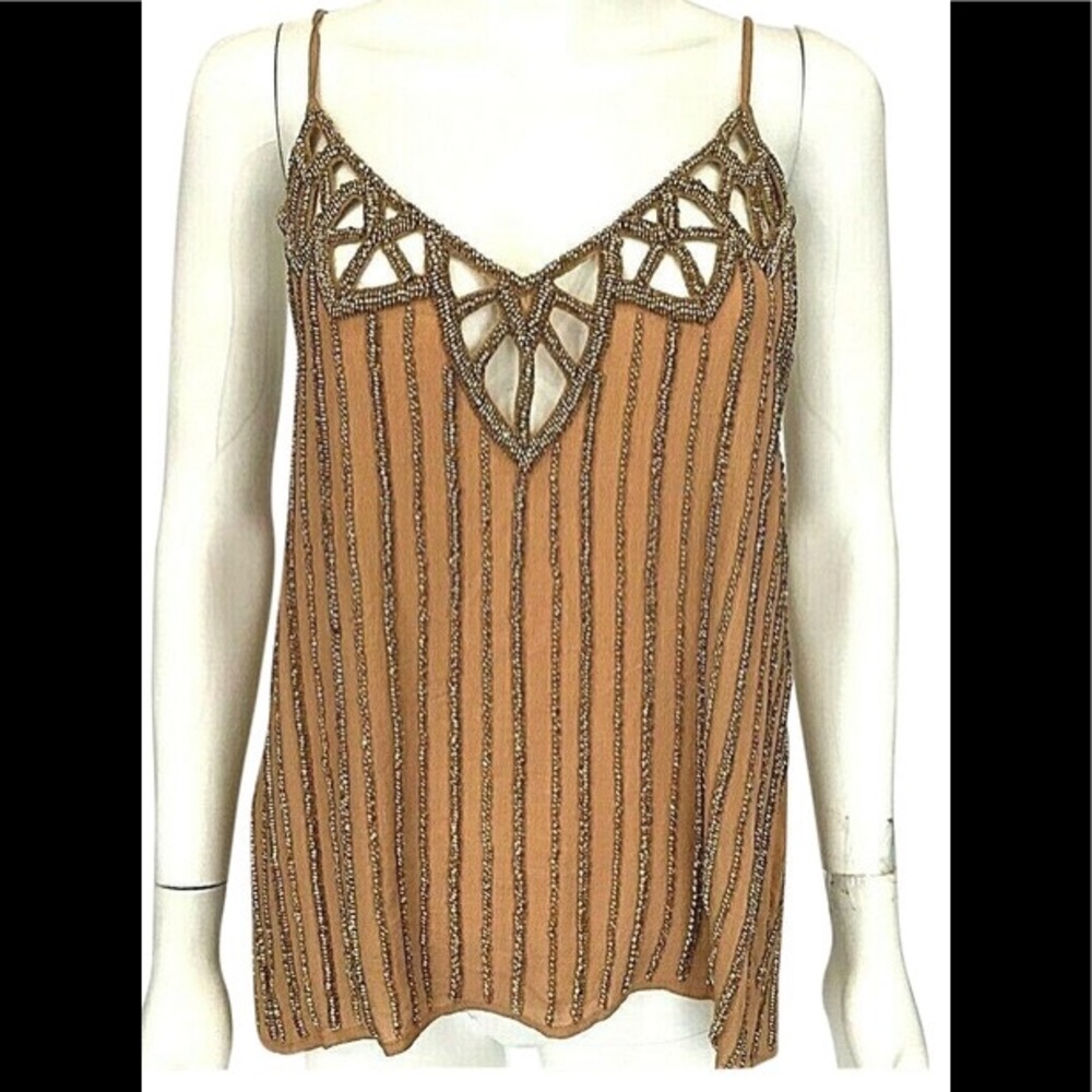 Boyod S Beaded Cutout Party Cami
